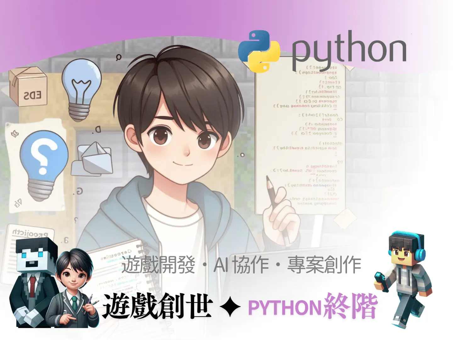 終章任務：遊戲創世計畫 ✦ Python 終階－benner