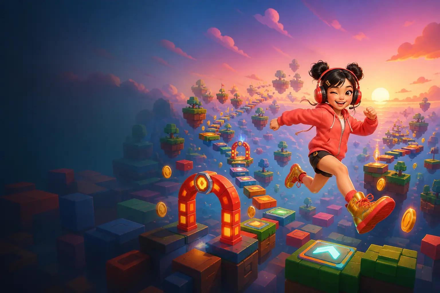 孩子在 Roblox 設計自己的遊戲
